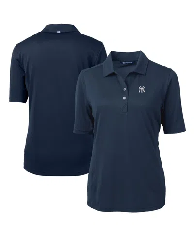 Cutter & Buck Women's Virtue New York Yankees Polo Shirt In Blue