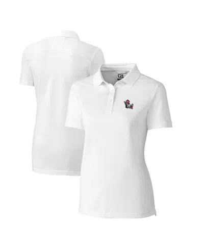 Cutter & Buck Women's White Nc State Wolfpack Advantage Tri-blend Pique Polo