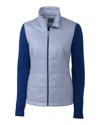 Cutter & Buck Womens Cora Quilted Sweater Jacket In Multi