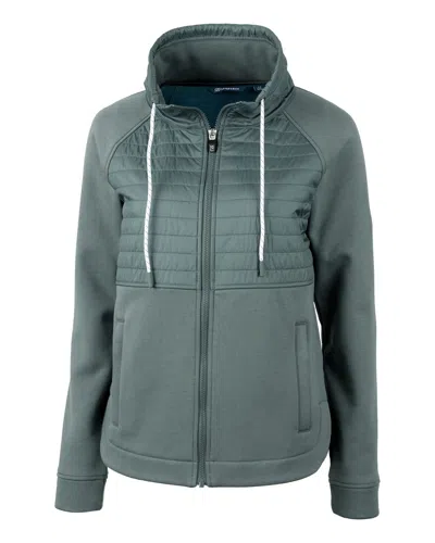 Cutter & Buck Womens Discovery Hybrid Solid Jacket In Green
