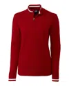 Cutter & Buck Womens Lakemont Tipped Half-zip Sweater In Multi