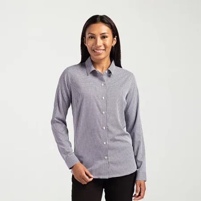 Cutter & Buck Womens Long Sleeve Dress Shirt In Multi