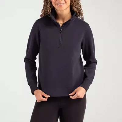 Cutter & Buck Roam Epic Versatility Recycled Womens Quarter Zip Pullover In Black