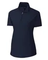 Cutter & Buck Womens Response Mock Half-zip In Blue