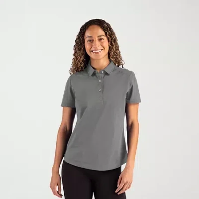 Cutter & Buck Womens Short Sleeve Polo Shirt In Gray