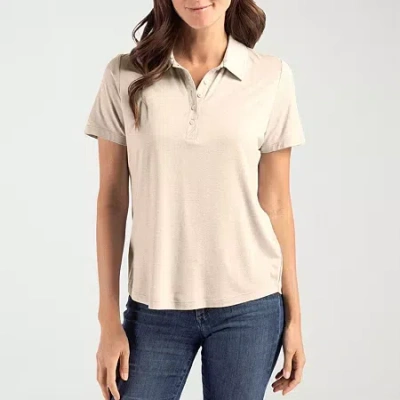 Cutter & Buck Womens Short Sleeve Polo Shirt In Neutral