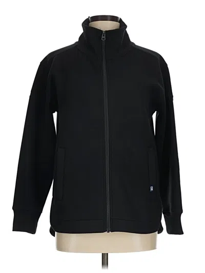 Pre-owned Cutter & Buck Zip Up Hoodie In Black