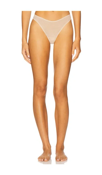 Cuup Mesh Thong In Brown