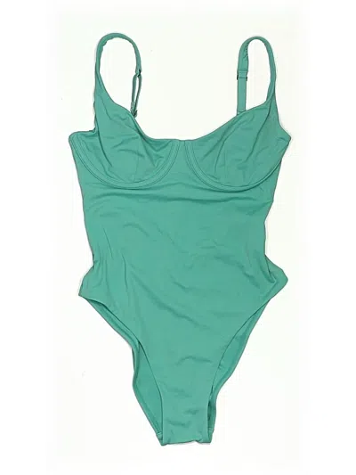 Pre-owned Cuup One Piece Swimsuit In Green