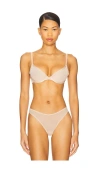 Cuup Plunge Mesh Bra In Neutral
