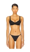 Cuup Scoop Micro Bra In Black