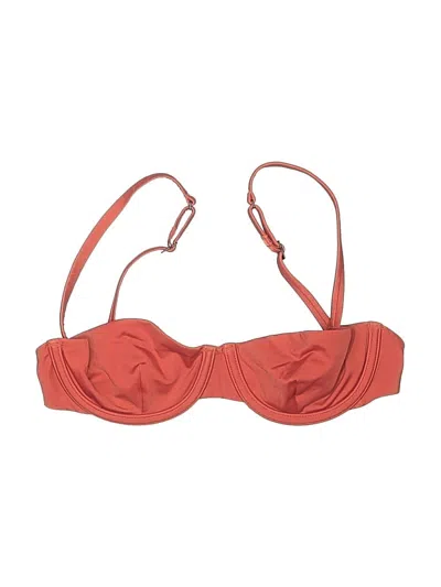Pre-owned Cuup Swimsuit Top Red Sweetheart Neckline Swimwear