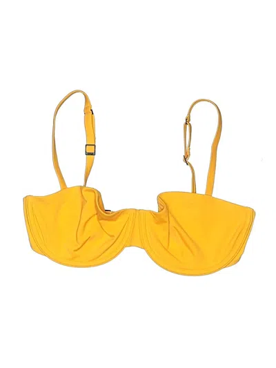 Pre-owned Cuup Swimsuit Top Yellow Swimwear
