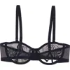 Cuup The Balconette Mesh In Black