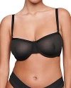 Cuup The Balconette Mesh Bra In Black