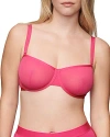 Cuup The Balconette Mesh Bra In Fuchsia