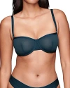 Cuup The Balconette Mesh Bra In Ocean