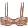 Cuup The Balconette Mesh In Brown