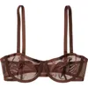 Cuup The Balconette Mesh In Brown