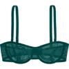 Cuup The Balconette Mesh Bra In Green