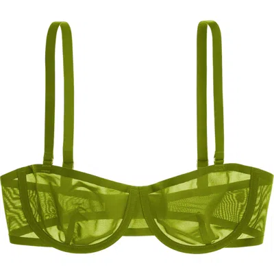Cuup The Balconette Mesh In Green