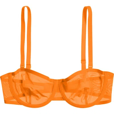 Cuup The Balconette Mesh In Orange