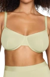 Cuup The Balconette Mesh Underwire Bra In Meadow