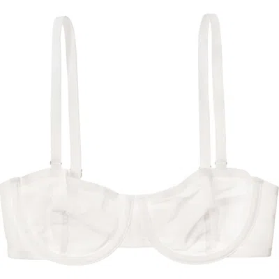 Cuup The Balconette Mesh In White