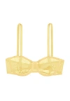 Cuup The Balconette Mesh In Yellow