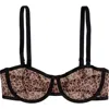 Cuup The Balconette Underwire Mesh Bra In Multi