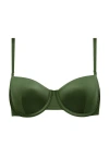 Cuup The Balconette Satin In Green