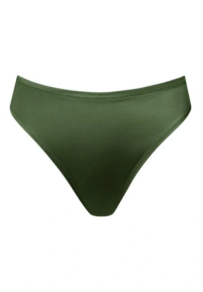Cuup The High Cut Satin In Green