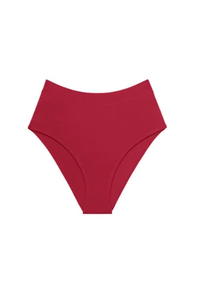Cuup The Highwaist In Burgundy