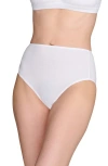 Cuup The Highwaist High Cut Cotton Briefs In Salt