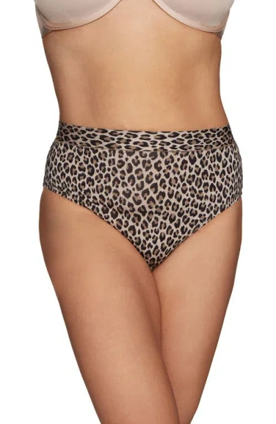 Cuup The Highwaist High Cut Modal Briefs In Leopard