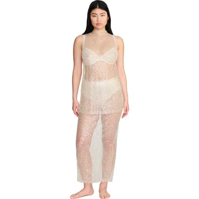 Cuup The Long Skirt- Sequin In Animal Print