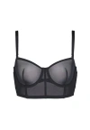 Cuup The Longline Bra Mesh In Black
