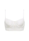 Cuup The Balconette Mesh Bra In White