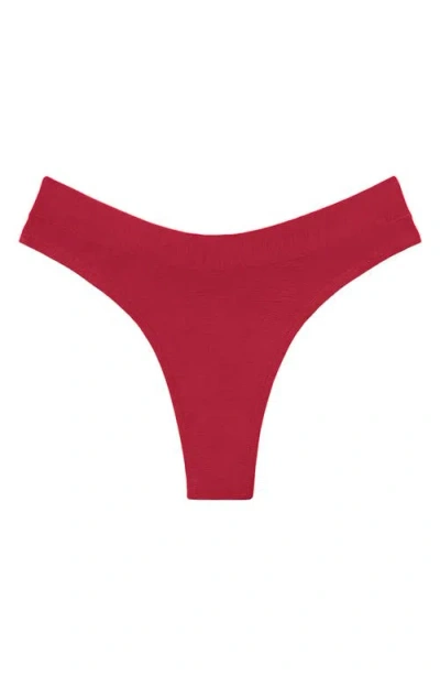 Cuup The Modal Thong In Scarlet