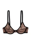 Cuup The Plunge Mesh Bra In Black