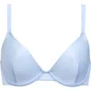 Cuup The Plunge Satin In Blue