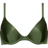 Cuup The Plunge Satin In Green