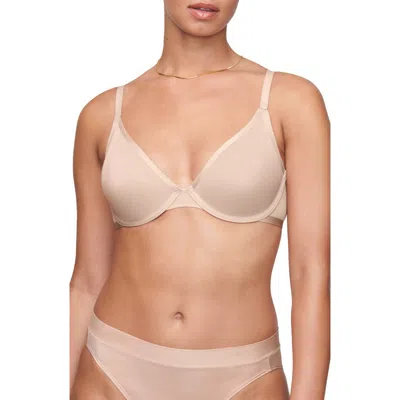CUUP CUUP THE PLUNGE UNDERWIRE SHEER MESH BRA