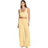 Cuup The Scoop Neck Tank In Yellow