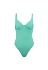 Cuup The Scoop One Piece Swim In Green