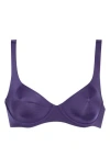 Cuup The Scoop Underwire Microfiber Bra In Blue