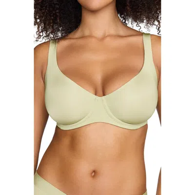 Cuup The Scoop Underwire Microfiber Bra In Meadow