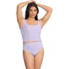 Cuup The Square Neck Tank In Purple