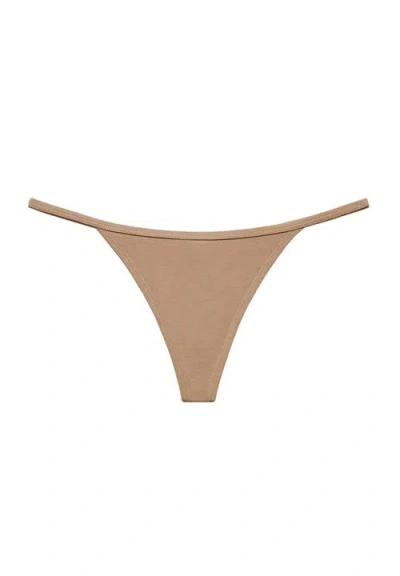 Cuup The String Thong Modal In Brown