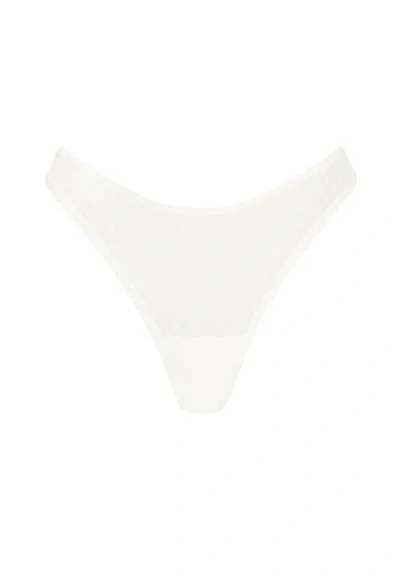 Cuup The Thong- Trellis Lace In White